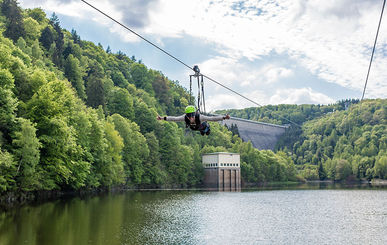 Mega Zipline von Harzdrenalin